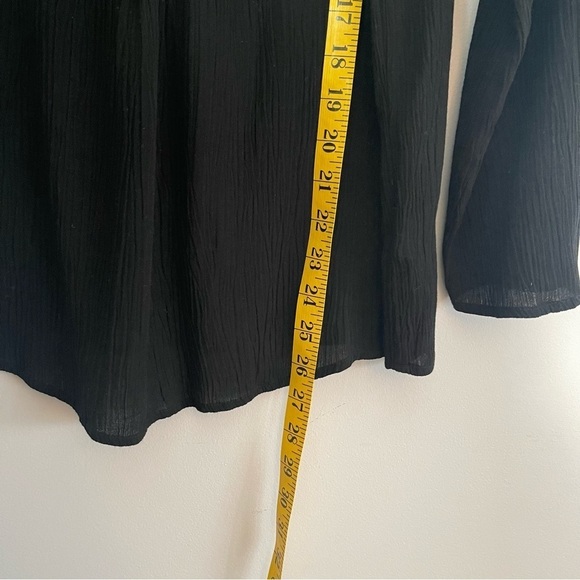 Daniel Rainn Black Boho Blouse Size Medium - Picture 12 of 12